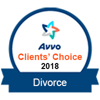 2018 Avvo Clients' Choice - Divorce Lawyers badge